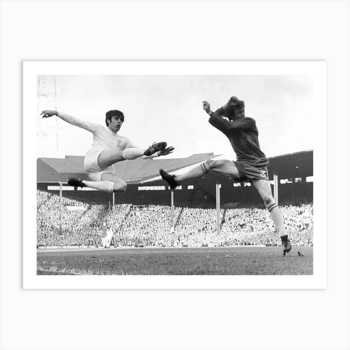 1970 Fa Cup Final Replay Peter Lorimer Scissor Kick Art Print by Mirrorpix