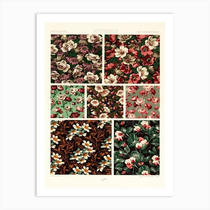 19th Century Pattern, Albert Racine Art Print by Fy! Classic Art Prints and Posters