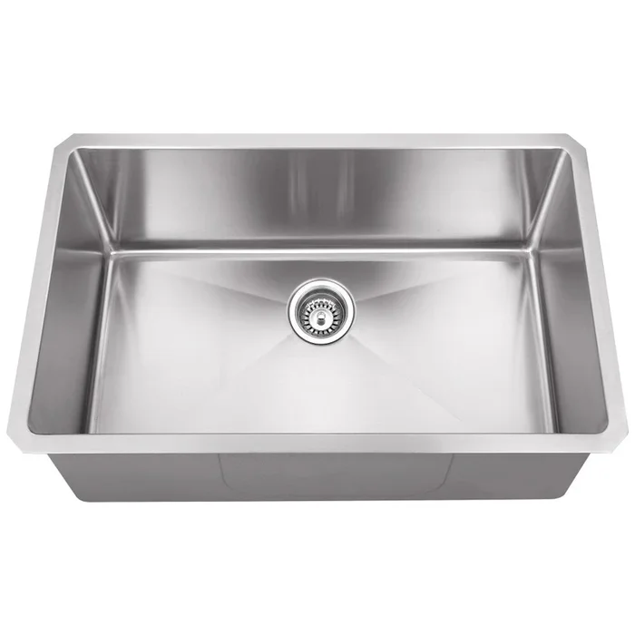 30 ” L x 18 ” D x 10 ” H Undermount 16 Gauge Handmade Stainless Steel Single Bowl Sink