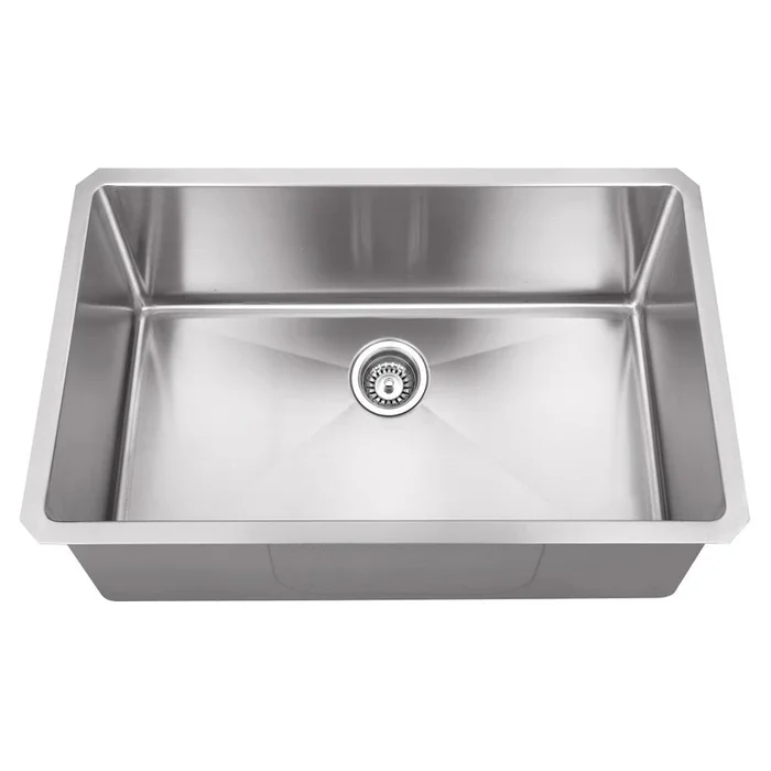 32 ” L x 19 ” W x 10 ” D Undermount 16 Gauge Stainless Steel Single Bowl Sink