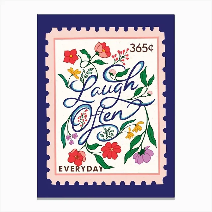 365 Days Collection – Laugh Often 1 Canvas Print by Eastern Spring Co