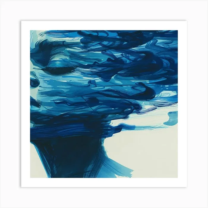 ‘Blue Water’ 1 Art Print by ThatWorksMedia