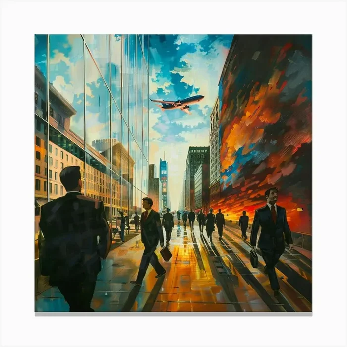 ‘Cityscape’ 1 Canvas Print by ThatWorksMedia