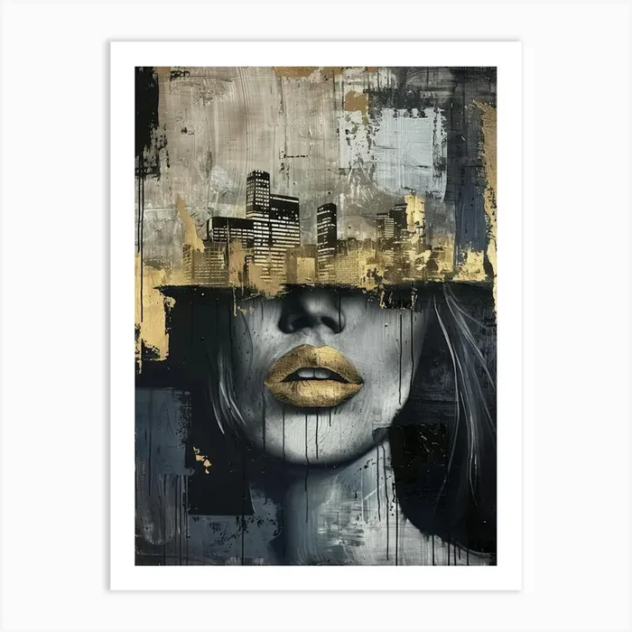 ‘Cityscape’ 2 Art Print by Moving Clouds Art