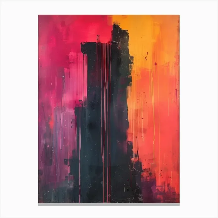 ‘Cityscape’ 4 Canvas Print by DamianLuna