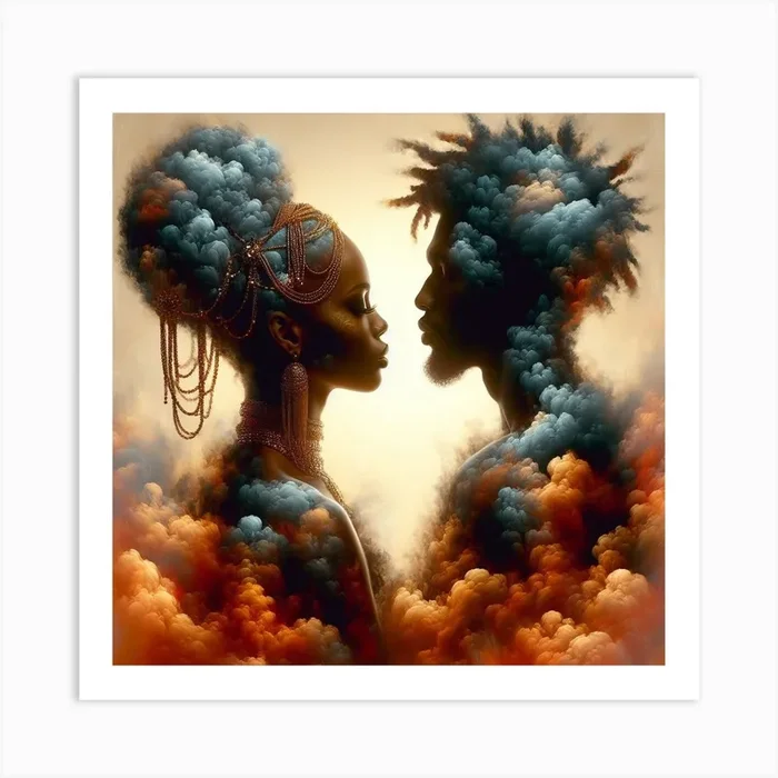 ‘Clouds’ Art Print by Hayfa’s art
