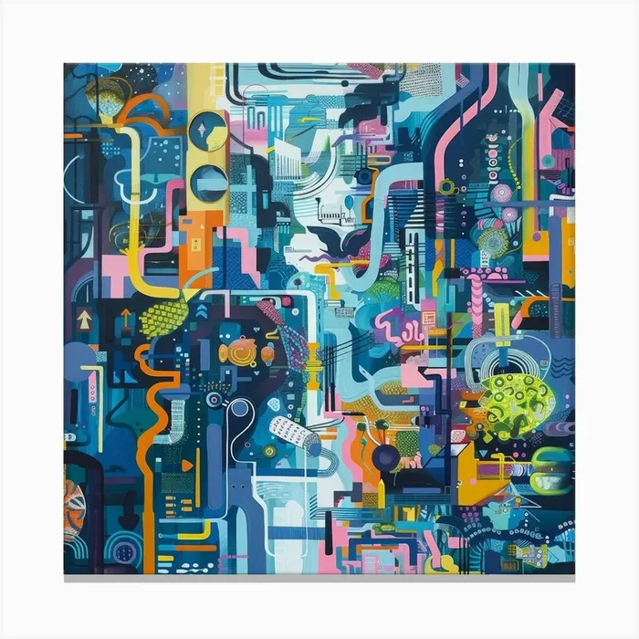 ‘Electricity’ 1 Canvas Print by Moving Clouds Art