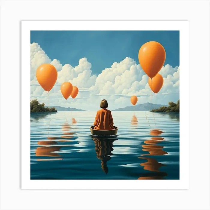 ‘Floating’ Art Print by mamodesign
