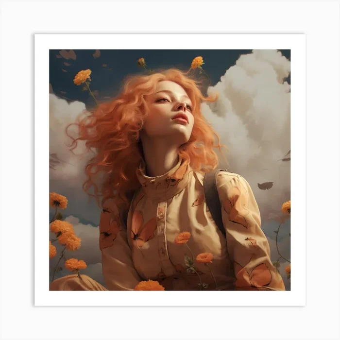 ‘Flora’ Art Print by PaigeDesigns