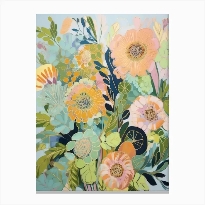‘Floral Bouquet’ Canvas PrintEA by Emily Abramson