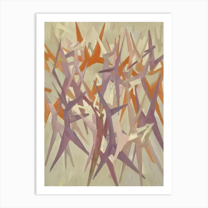 ‘Flying Shapes’ Art Print by Moving Clouds Art