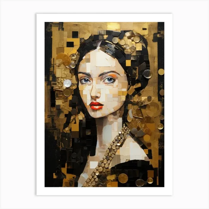 ‘Golden Girl’ Art Print by Moving Clouds Art