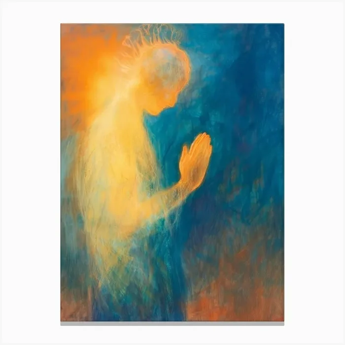 ‘Prayer’ 1 Canvas Print by Moving Clouds Art