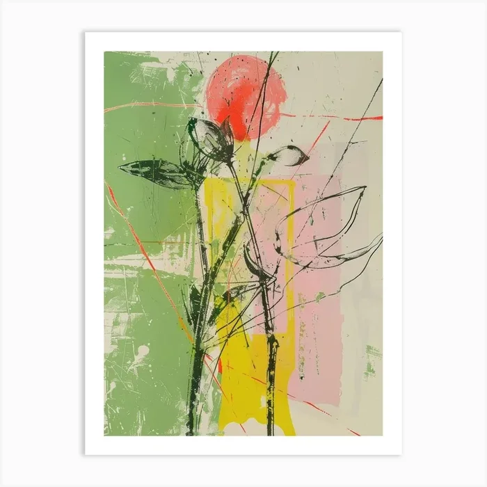 ‘Rose’ 1 Art Print by Moving Clouds Art
