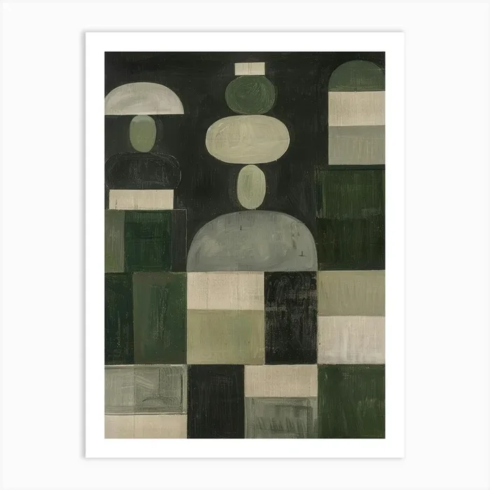 ‘Shapes’ 2 Art Print by Moving Clouds Art
