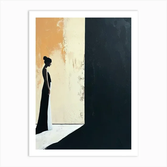 ‘Silence’, Minimalism 1 Art Print by Art-Syndicate
