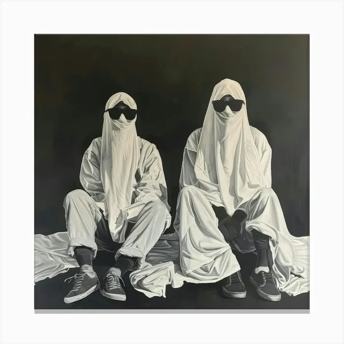 ‘Sleepwalkers’ Canvas Print by Moving Clouds Art