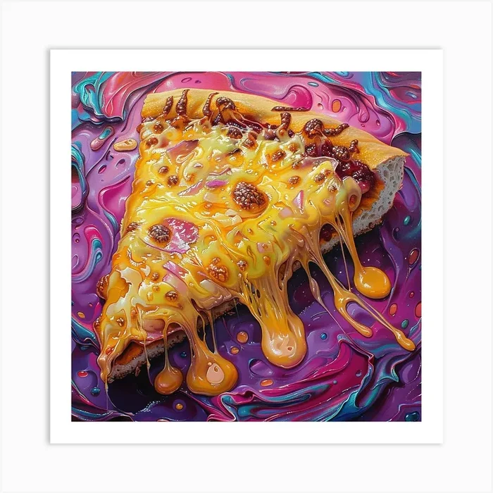 ‘Slice Of Pizza’ Art Print by si9nzation