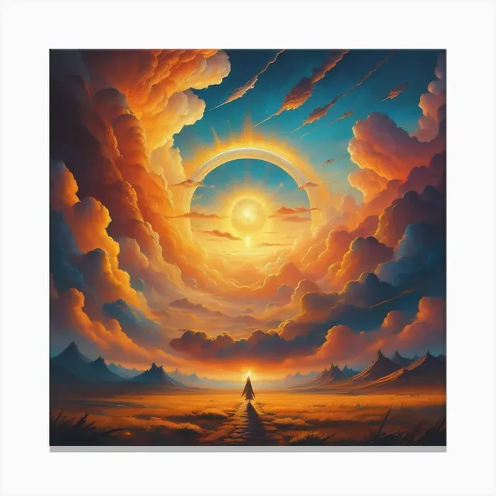 ‘Sunrise’ Canvas Print by AI crafted gallery