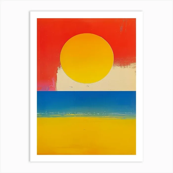 ‘Sunset’ 16 Art Print by Moving Clouds Art
