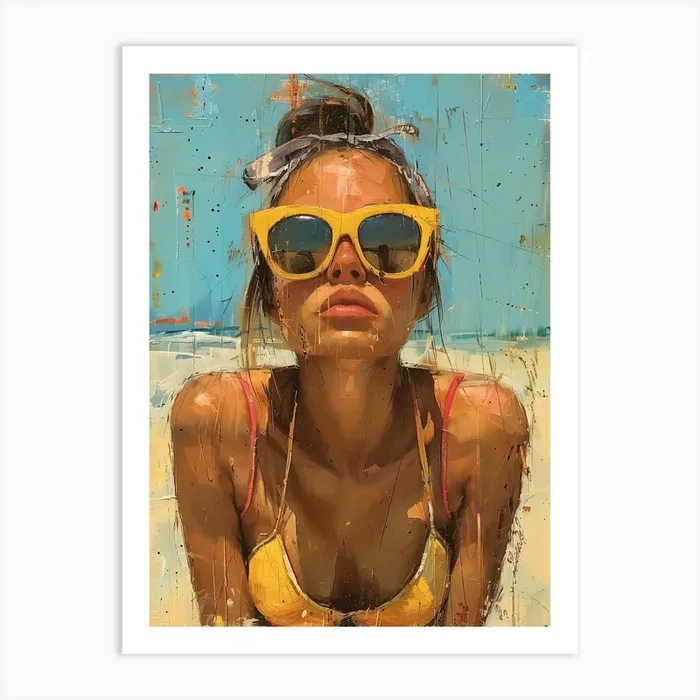 ‘Sunshine Girl’ Art Print by DamianLuna