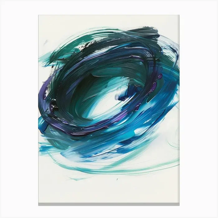 ‘Swirl’ 12 Canvas Print by Moving Clouds Art