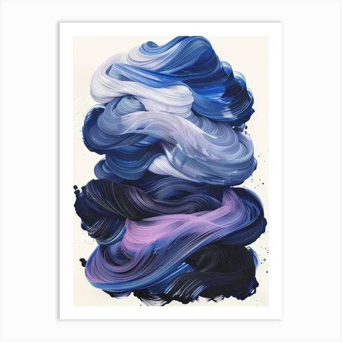 ‘Swirl’ 19 Art Print by Moving Clouds Art