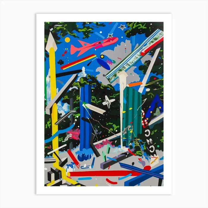 ‘The City’ Art Print by Moving Clouds Art