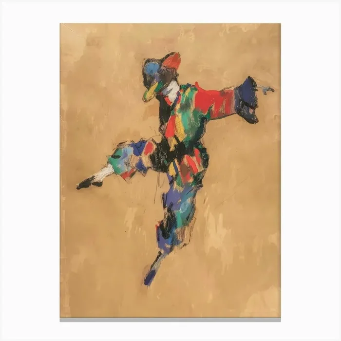 ‘The Clown’ Canvas Print by Moving Clouds Art
