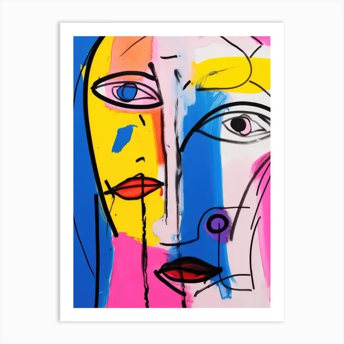 ‘The Face’ 3 Art Print by Moving Clouds Art