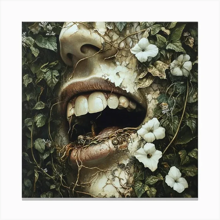 ‘The Face Of A Woman’ 3 Canvas Print by ThatWorksMedia