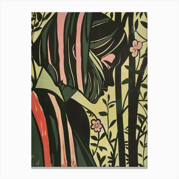 ‘The Girl In The Forest’ Canvas Print by DamianLuna