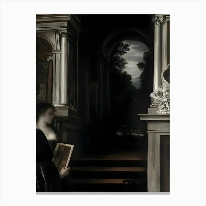 ‘The Lady In Black’ Canvas PrintA by ArtMart