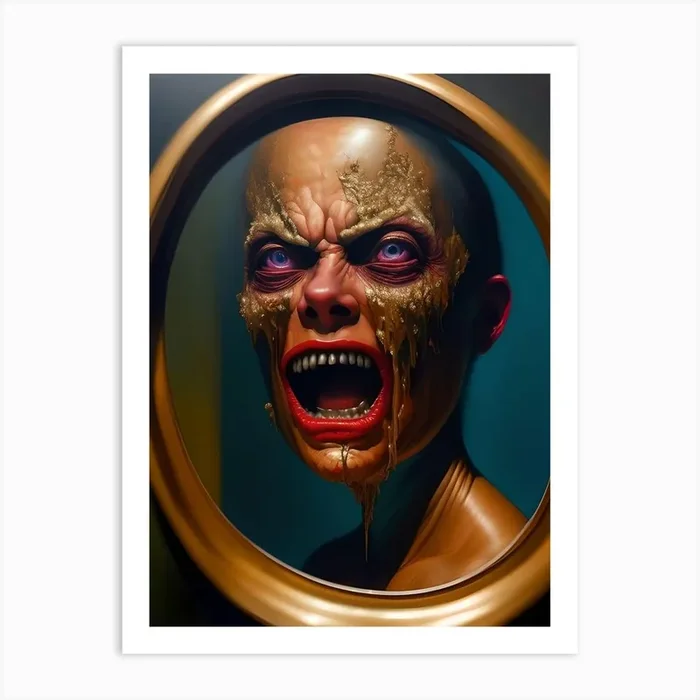 ‘The Mirror’ 1 Art Print by Quantumchill