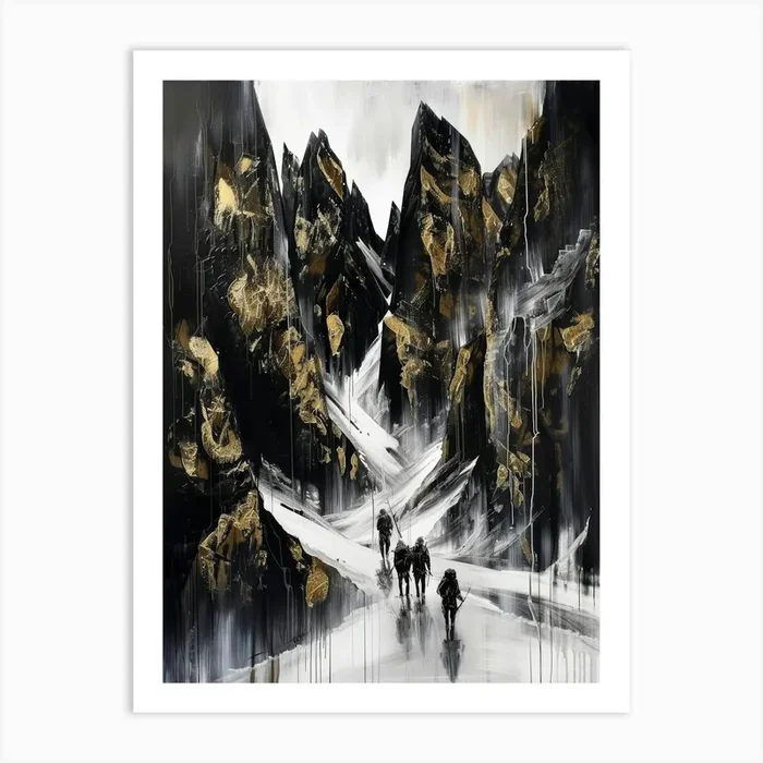 ‘The Mountain’ 1 Art Print by Moving Clouds Art