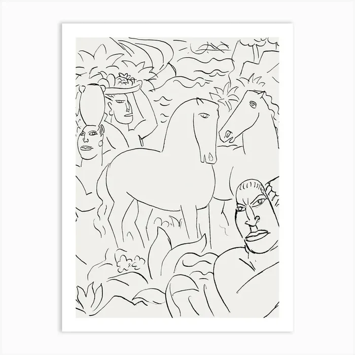 “Landscape With A Man by Fy! Classic Art Prints and Posters