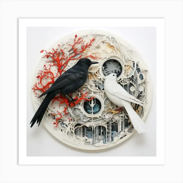 ”Curious Birds” Print Art Print by Amanda Moore