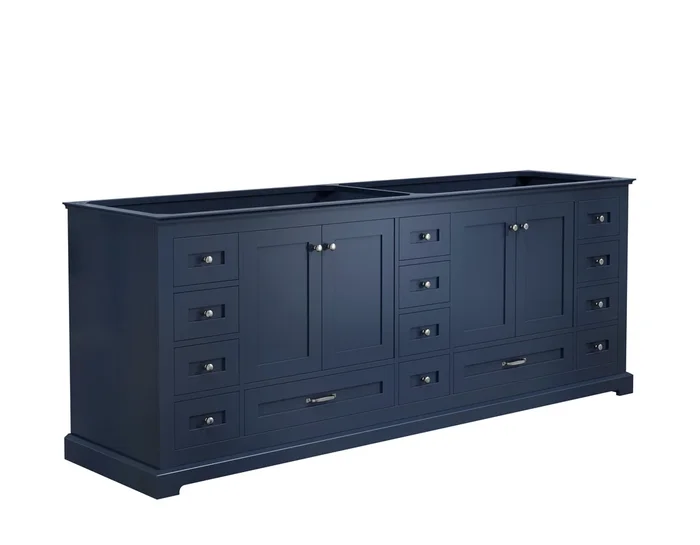 84 ” Navy Blue Vanity Cabinet Only