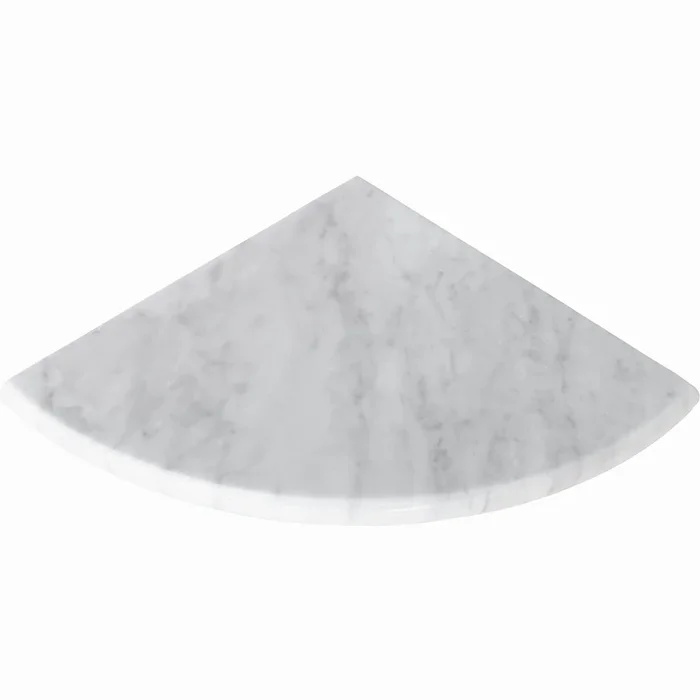 9×9 Carrara Marble Corner Shelf Polished Tile