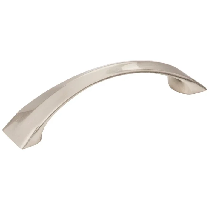96 mm Center-to-Center Satin Nickel Pyramid Cairo Cabinet Pull