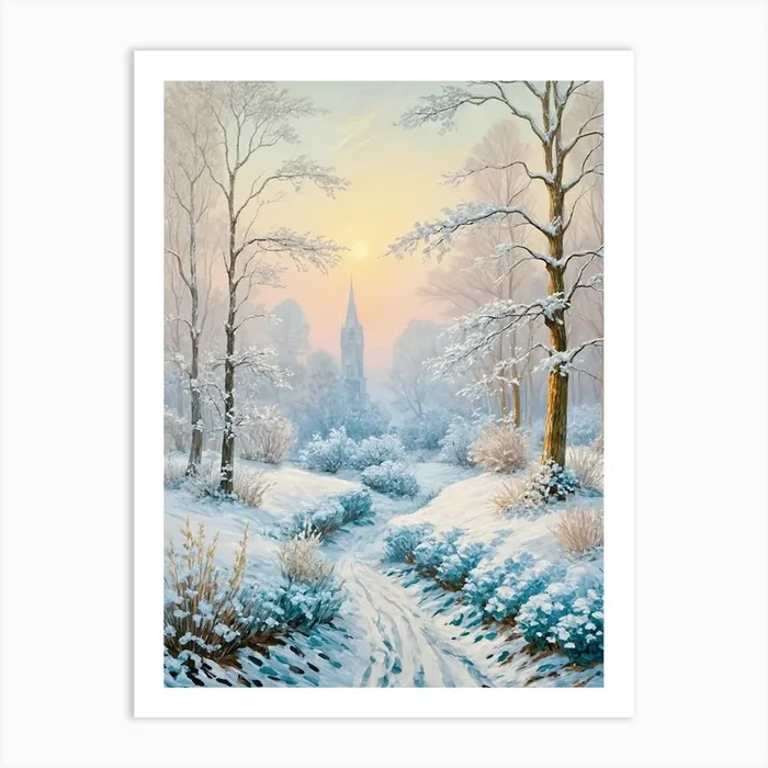 A Blanket of Snow Art PrintDP by Daydream Pacific