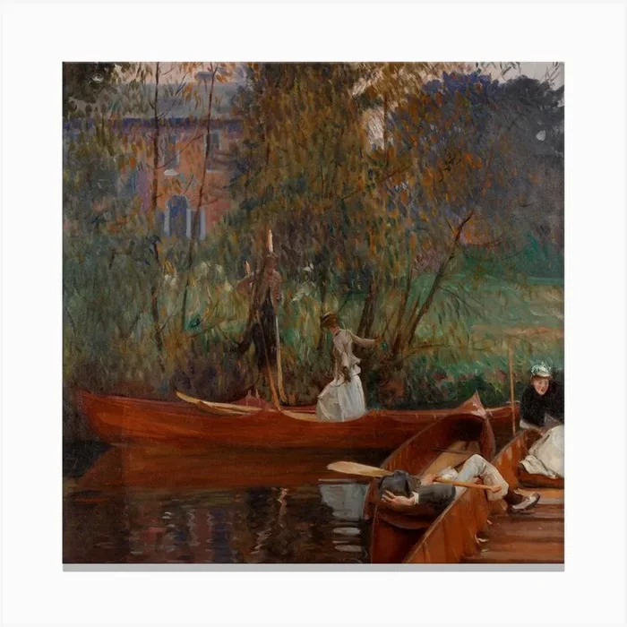 A Boating Party, John Singer Sargent Canvas Print by Fy! Classic Art Prints and Posters