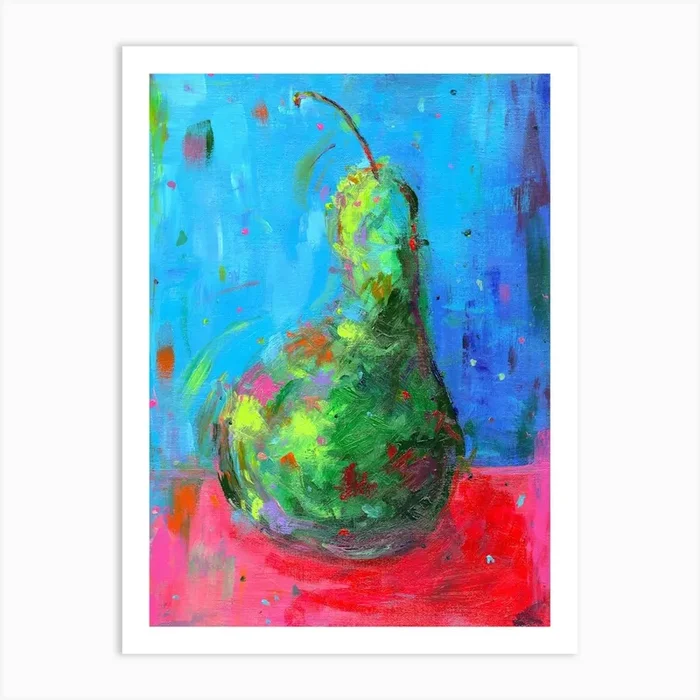 A Pear Art Print by Dawn Underwood