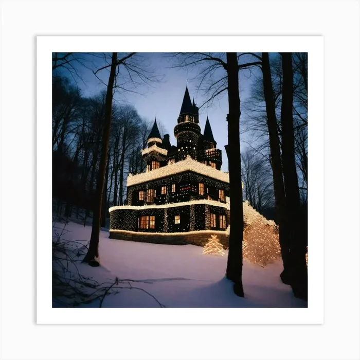 A place in the snow and in the woods Art Print by ZCOGRAPHICS