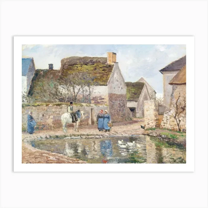 A Pond In Ennery (1874), Camille Pissarro Art Print by Fy! Classic Art Prints and Posters