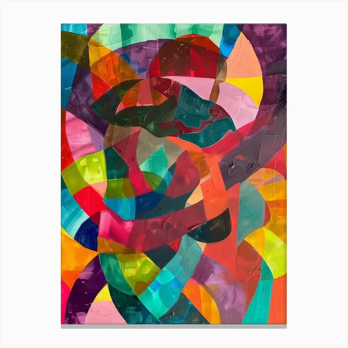 Abstract Abstract Painting 4 Canvas Print by DamianLuna