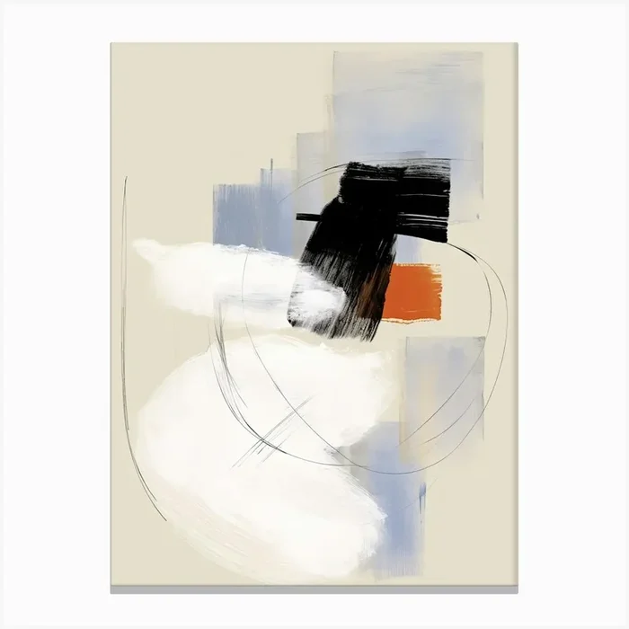 Abstract Art, Chicago, 1960 12 Canvas Print by Abstract Art Expressions