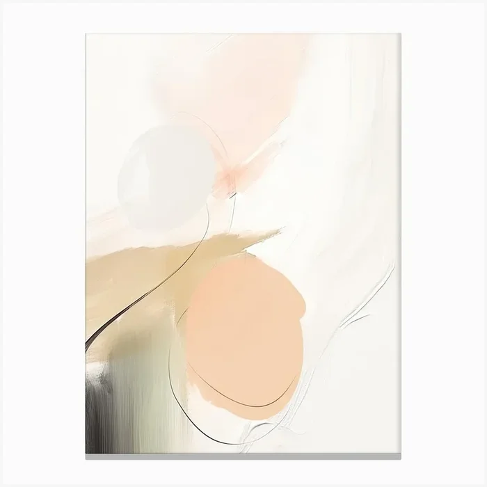 Abstract Art, Copenhagen, 1960 5 Canvas Print by Abstract Art Expressions