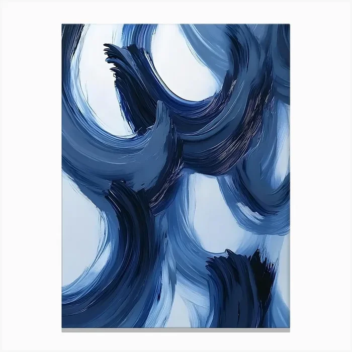 Abstract Blue Painting 4 Canvas PrintA by ArtMart