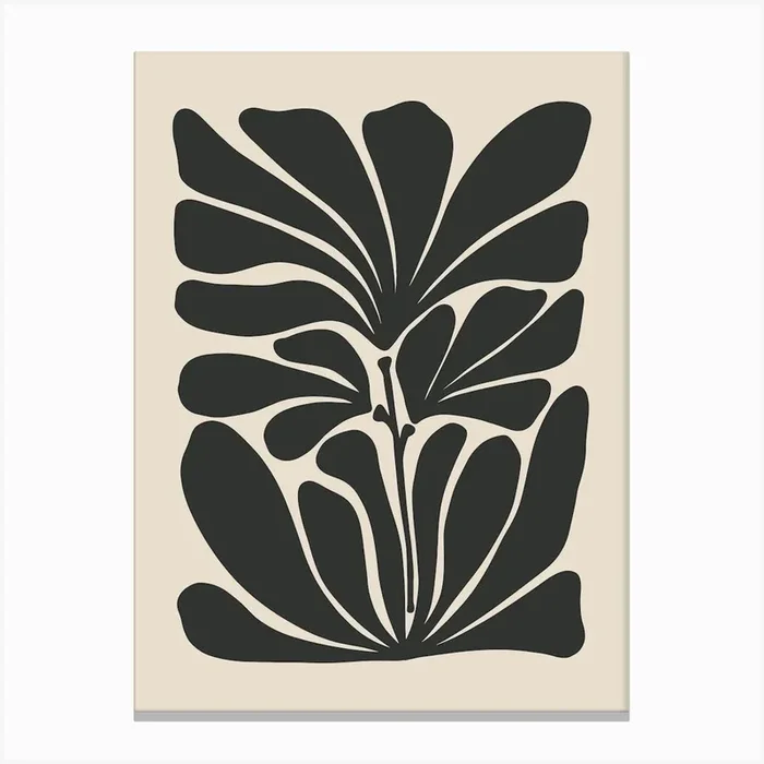 Abstract Botanical No 1494 Canvas Print by Firum Studio